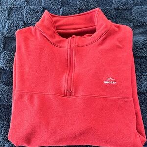 Willit Men's Red Fleece Sweatshirt